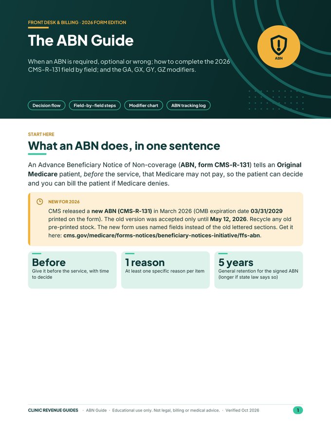 First page of ABN Guide